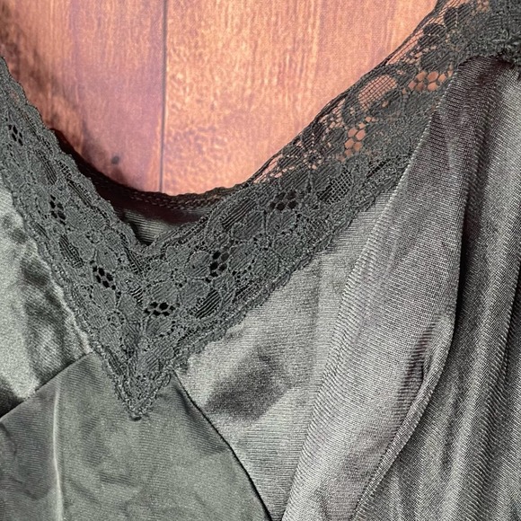 Vintage Vanity Fair Black Lace Slip Dress - Picture 3 of 5